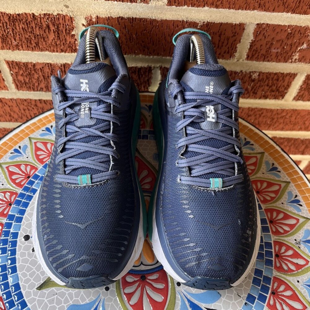 Hoka One One Arahi 2 Womens 8 Blue Teal Running Sneakers 1019276 PVIN - Picture 3 of 10